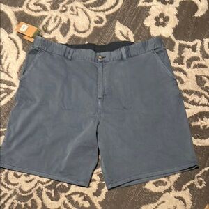Marsh flat front blue shorts. New. Stretchy. Size 40 pockets.
